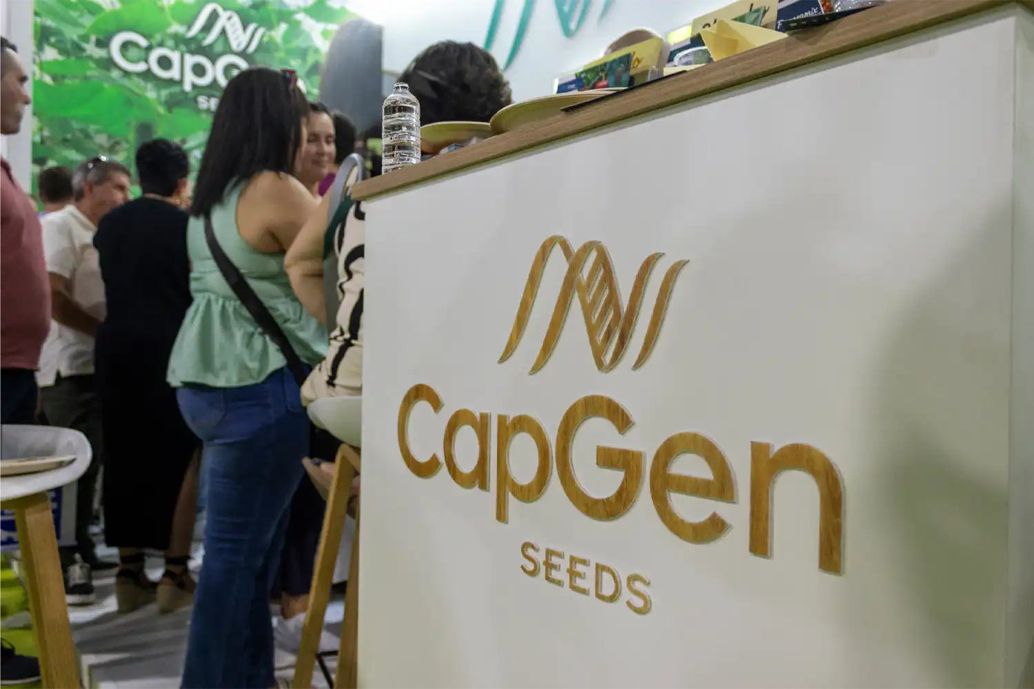 CapGen Seeds stand at Expolevante 2026 showcasing tomato and pepper varieties